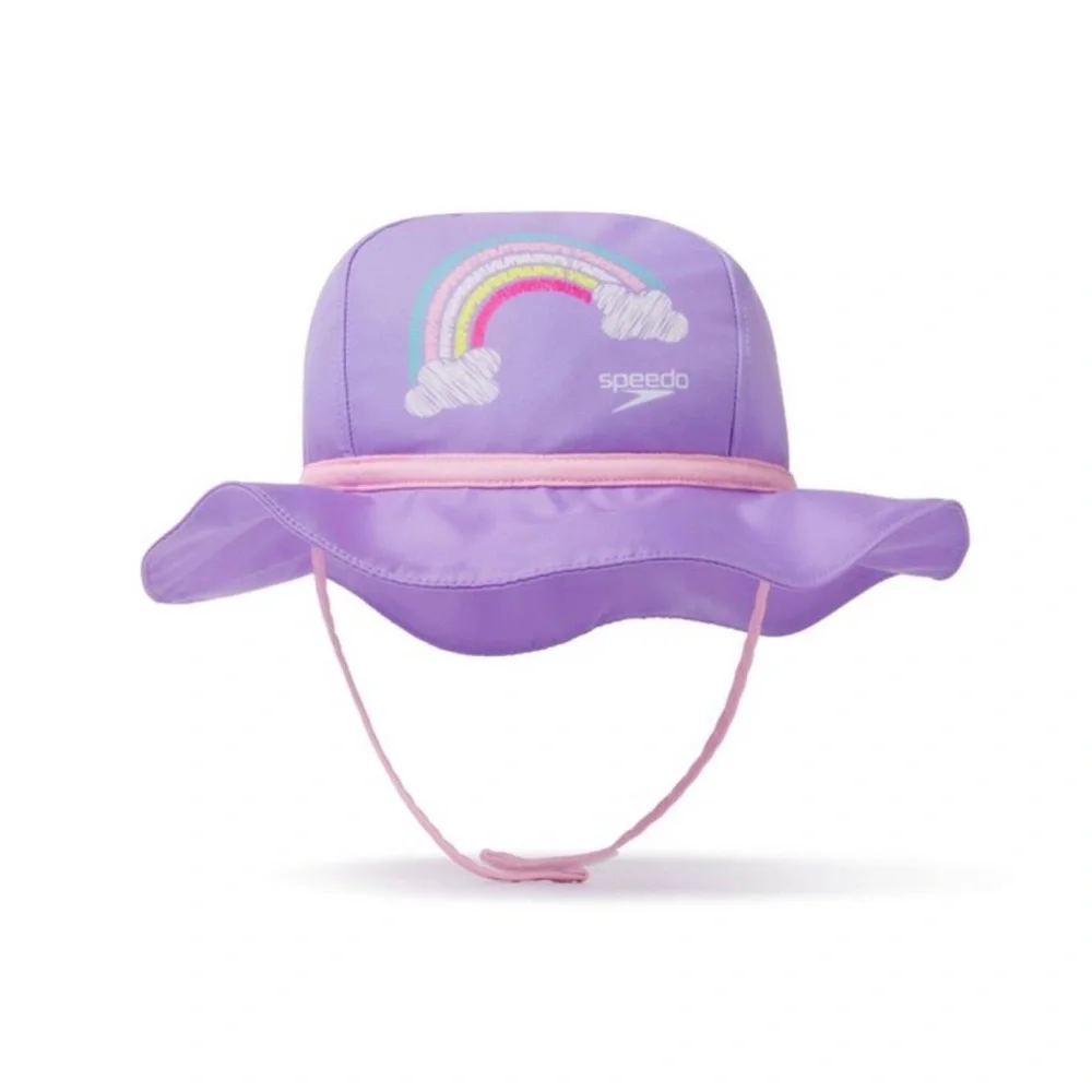 NWT Speedo baby toddler sun bucket hat Size L/XL new purple